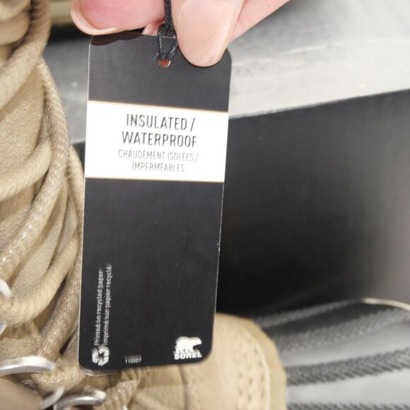 NEW Sorel Women's 7.5 Joan of Artic Snow Boots Waterproof Khaki Brown - Picture 5 of 10